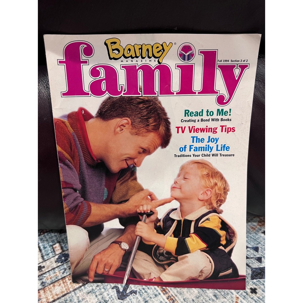 VTG Barney Magazine Family Fall 1994 Section‎ 2 Of 2 Read To Me! TV Viewing Tips